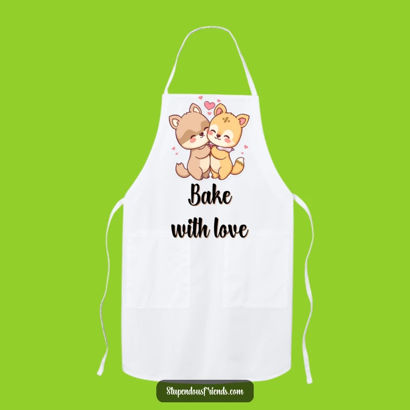 Funny Animal Hug Apron - Cook with Love and Laughter