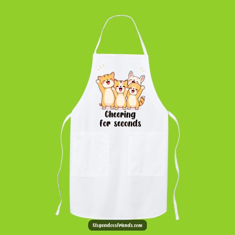Funny Cheering Chef Apron: Cook with a Side of Encouragement