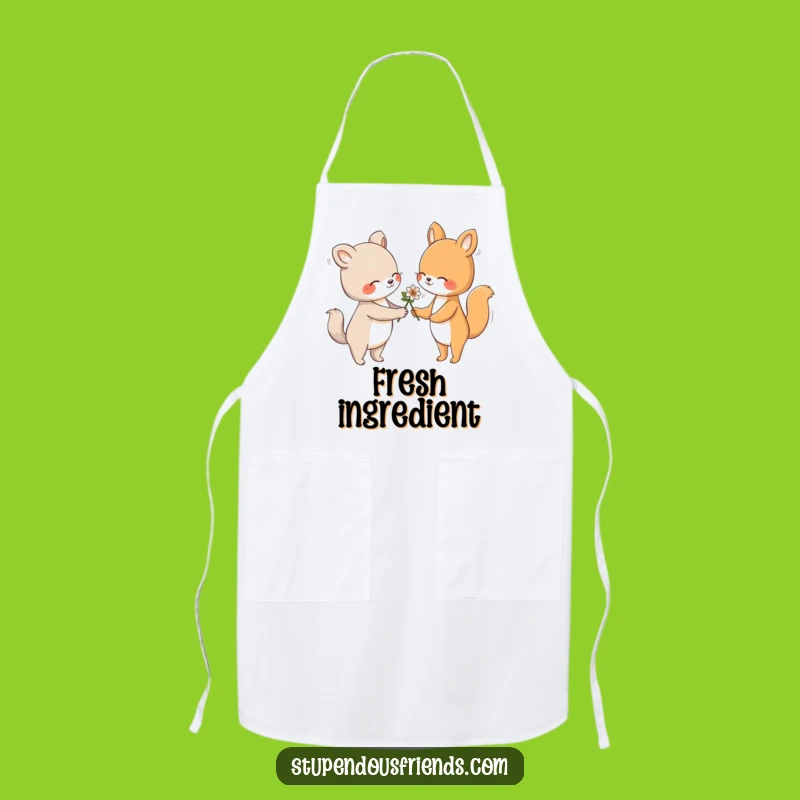 Funny Flower Apron: Hilarious Kitchen Companion for Gentle Cooks!