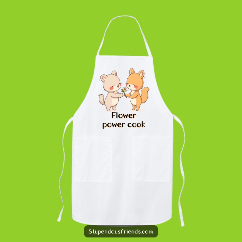 Funny Flower Apron: Cook with Kindness, The Ultimate Funny Gift
