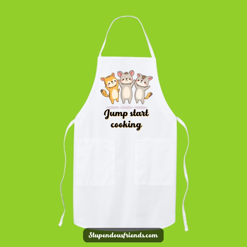 Funny Jumping Animals Apron - Cook Up Fun with Friends
