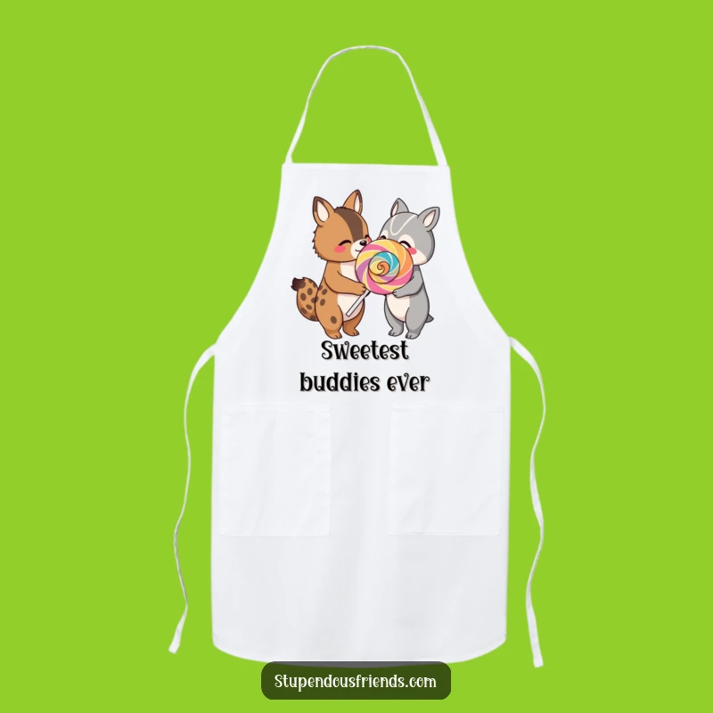 Funny Animal Lollipop Apron: Sweet Kitchen Wear for Sharing Smiles