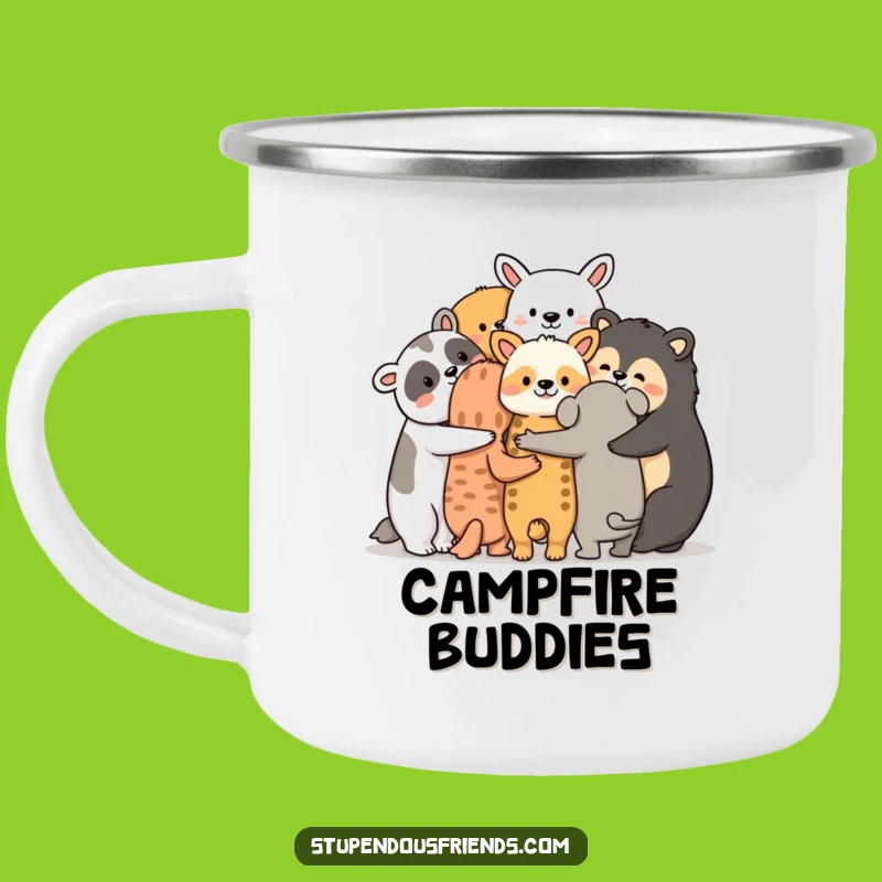 Funny Friendship Animals Camping Mug: Huddle Together, Cozy & Heartwarming Funny Gift