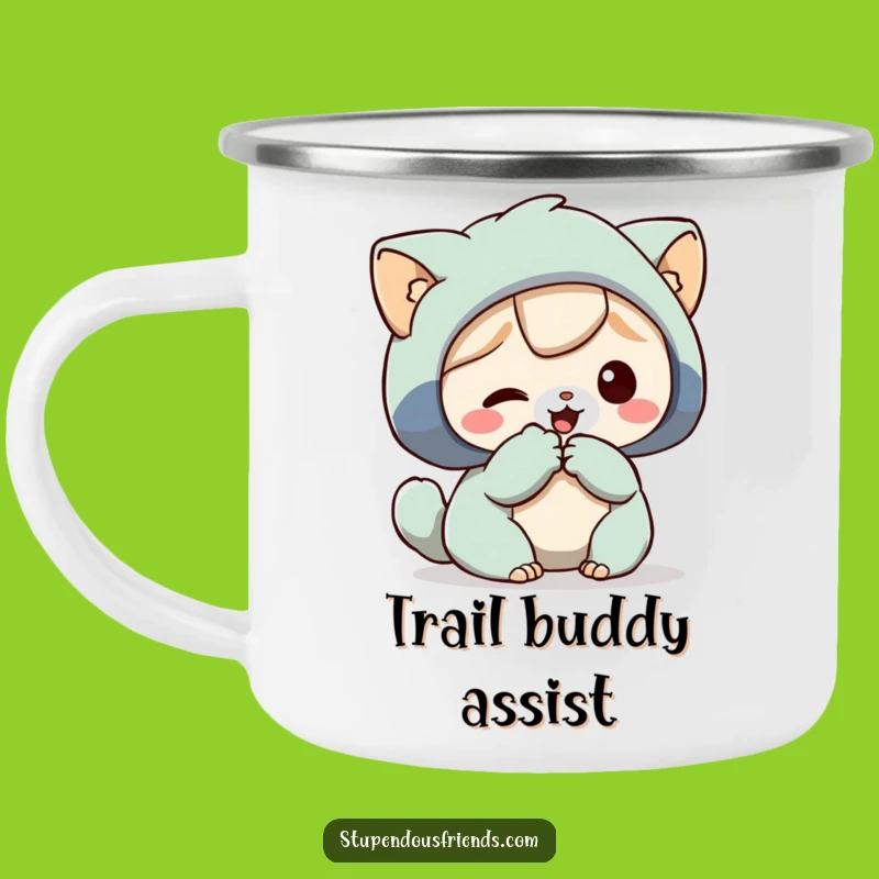 Funny Helping Paw Camping Mug: Adventure Support's Funny Gift