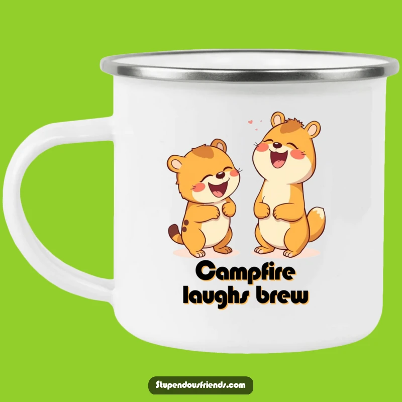 Funny Laughing Animals Camping Mug: Hilarious Outdoor Companion for Joke Lovers