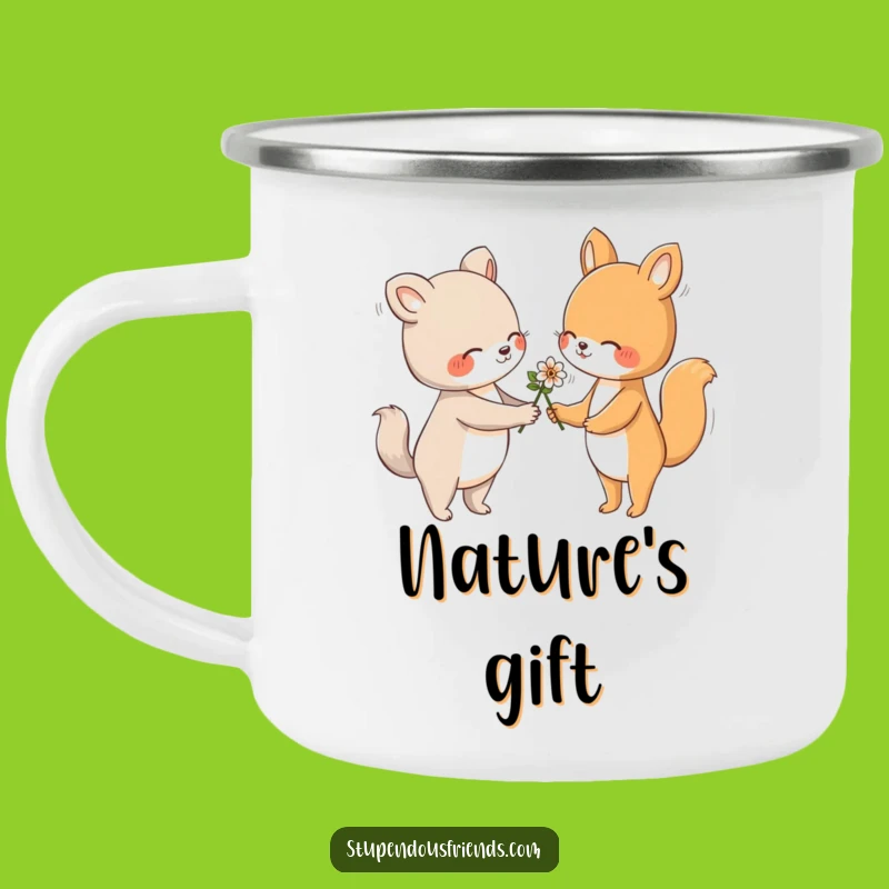 Funny Flower Camp Mug: Hilarious Companion for Gentle Adventures!