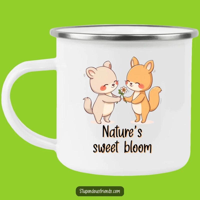 Funny Flower Camping Mug: Sip Sweetness, Your Funny Gift
