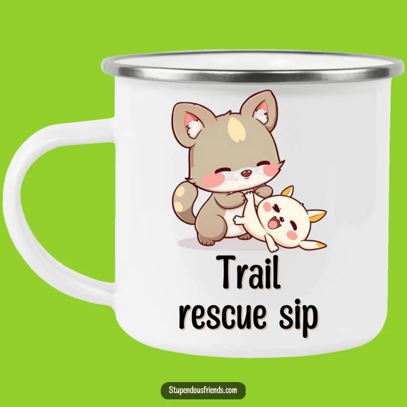 Funny Helping Camping Mug: Support Outdoors! Hilarious Friend Gear.