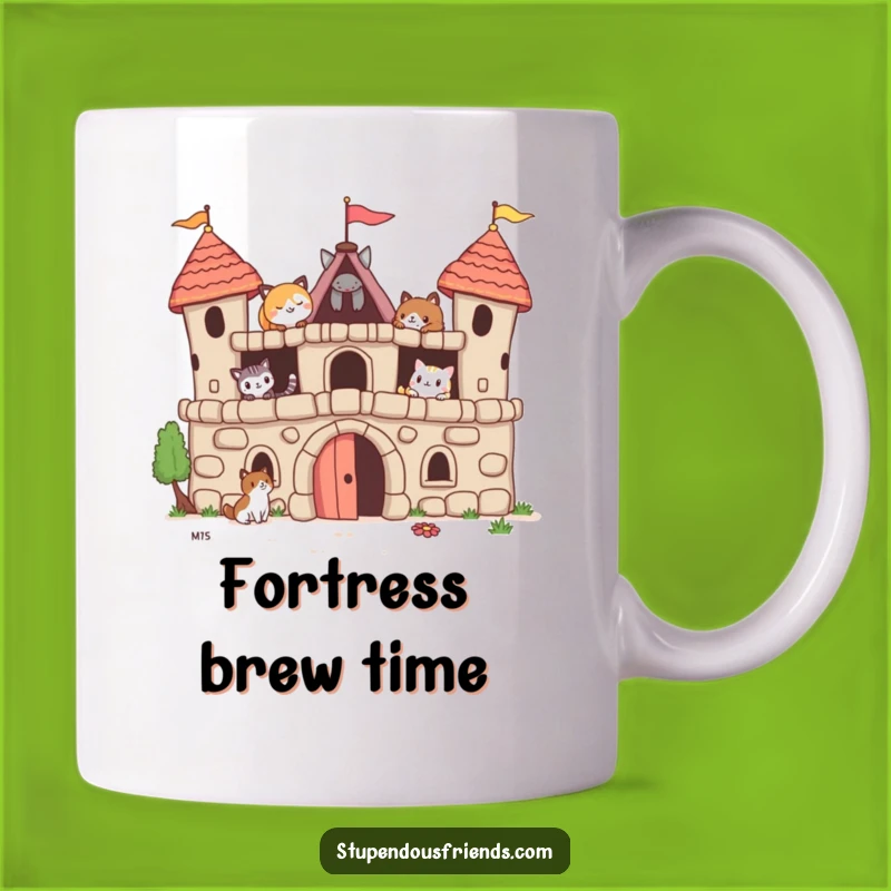 Funny Animal Fort Builders Mug: Hilarious Friendship Gift for Cozy Vibes