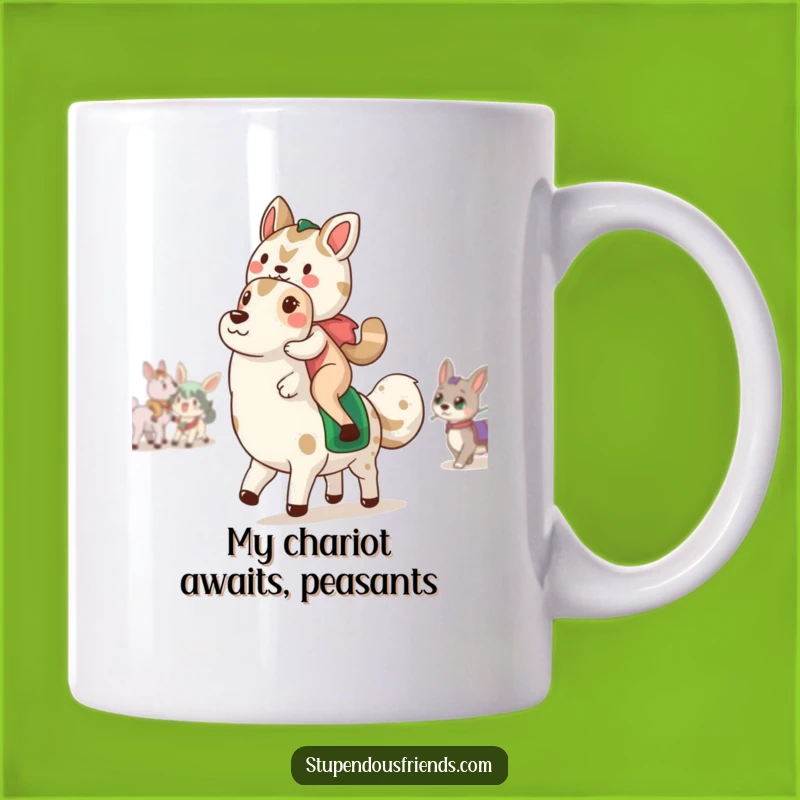 Funny Animal Parade Mug: Hilarious Duo Design for Coffee Lovers, a Perfect Gift