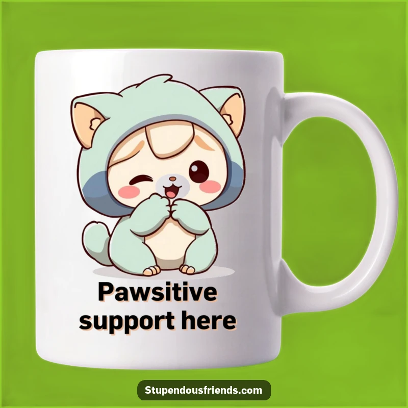 Funny Helping Paw Mug: Kindness Hero's Funny Gift