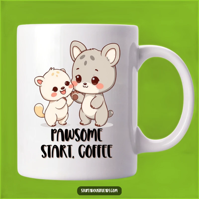 Funny Friendly Paw Animal Mug - A Gesture of Kindness Gift