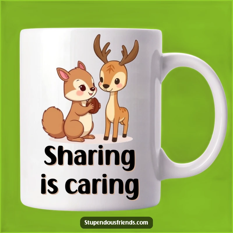 Funny Squirrel & Deer Mug: Woodland Friends' Funny Gift
