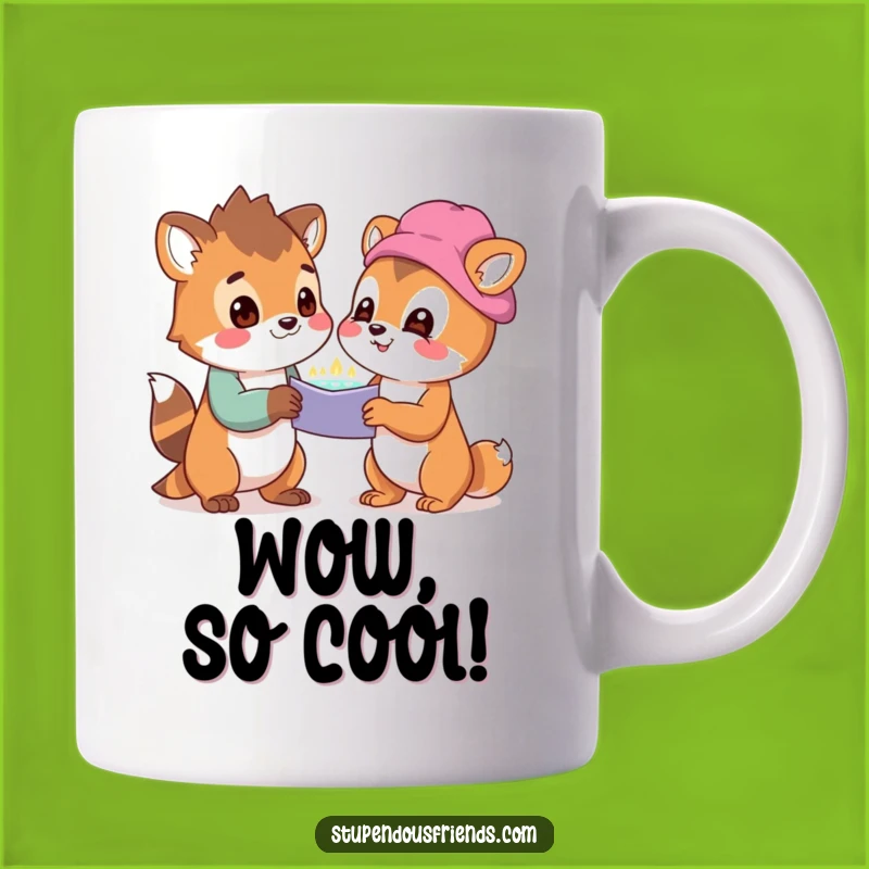 Funny Discovery Mug: Hilarious Animals Share Wonder & Delight!