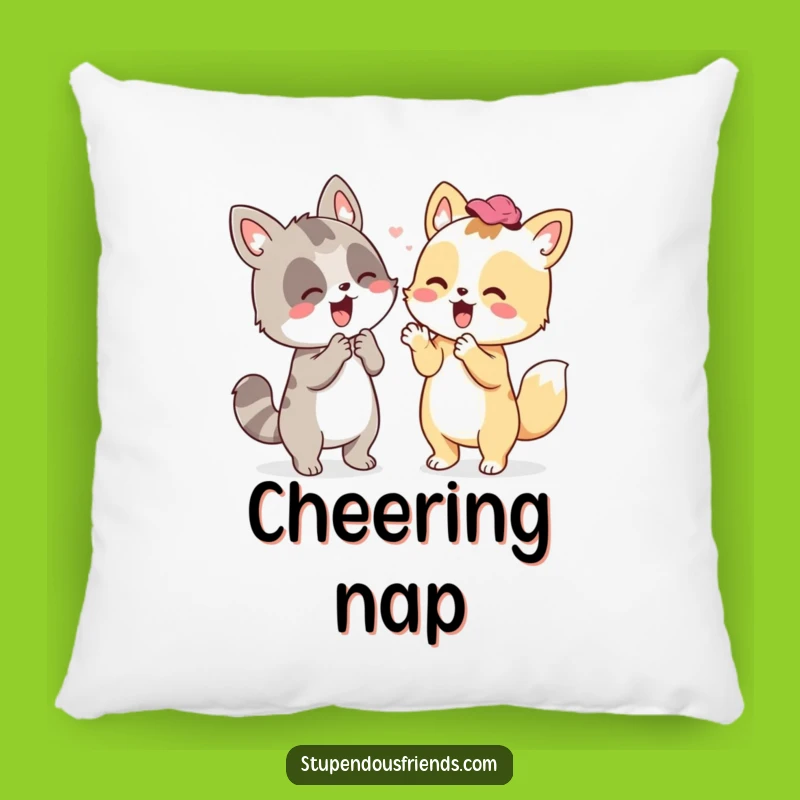 Funny Animal Cheer Pillow: Comfy & Hilarious Accent for Supportive Spaces