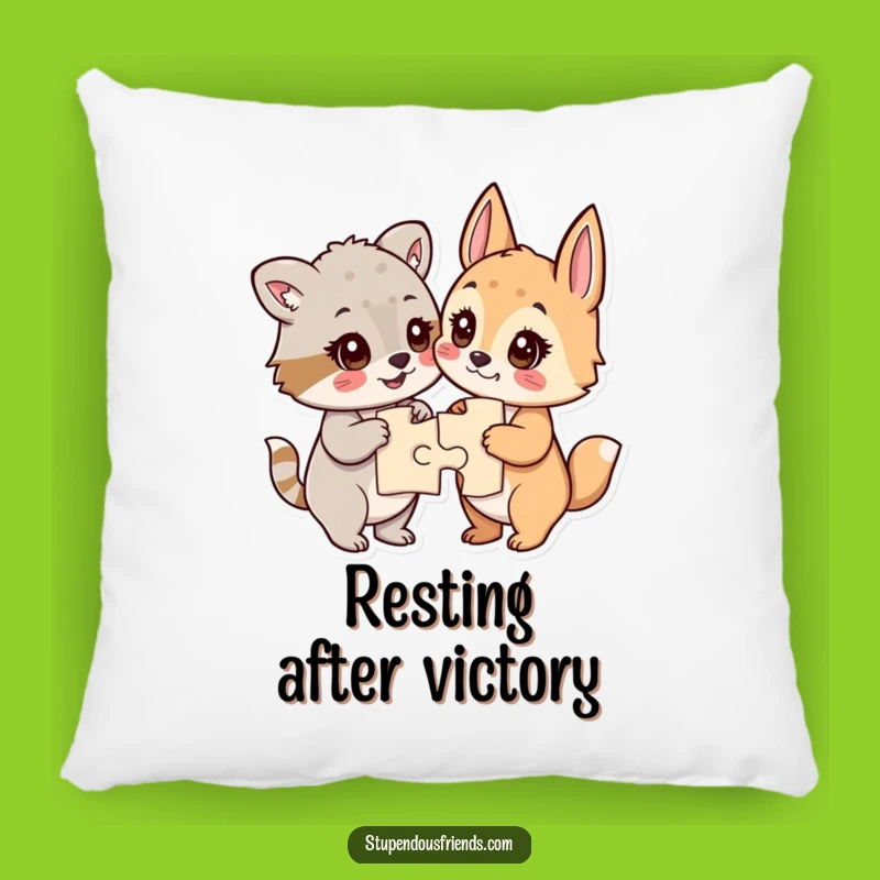Comfy Funny Achievement Pillow: Hugs of Shared Success