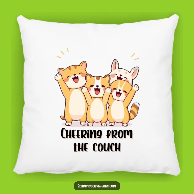 Comfy Funny Cheer Pals Pillow: Hugs of Encouragement