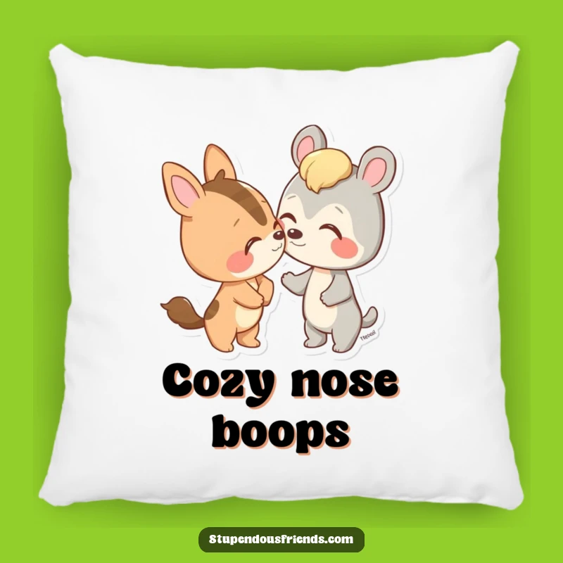 Funny Animal Nose Nudge Pillow - Cozy Playful Friend Decor Gift