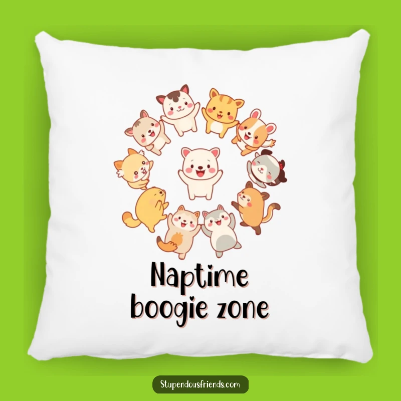 Funny Animal Dance Pillow: Cozy Comfort with Joyful Characters, Perfect Gift