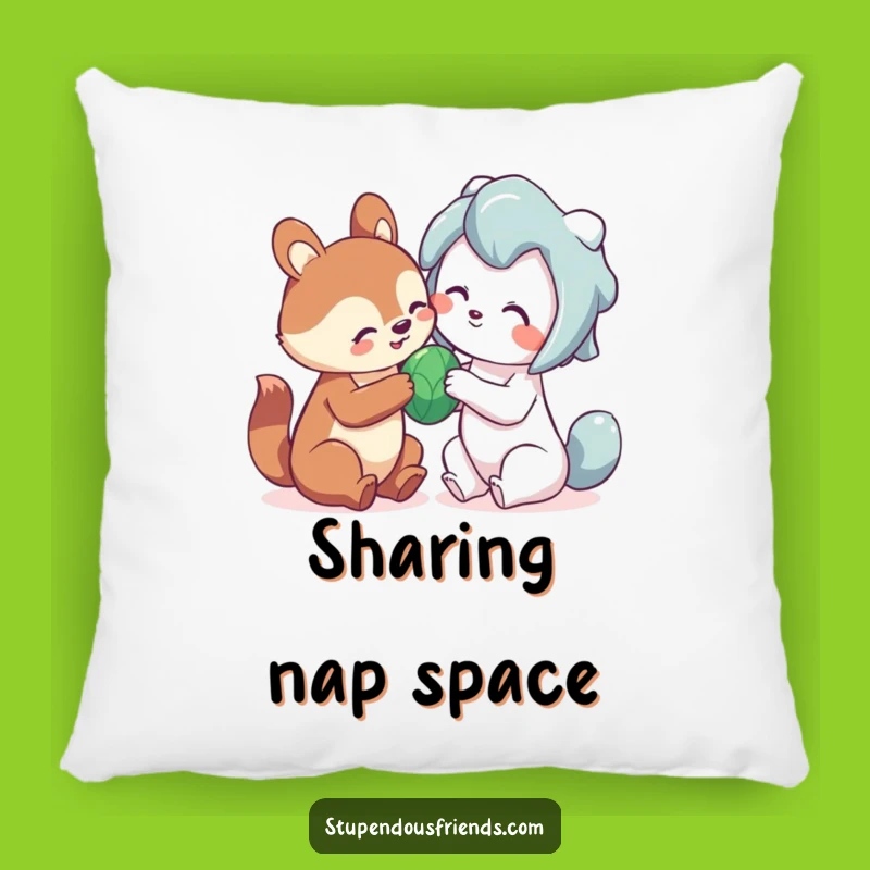 Cozy Funny Sharing Animal Pillow: Snuggle Up with Playful Generosity!