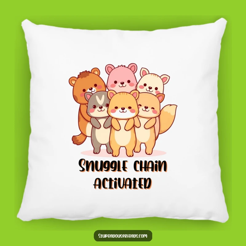 Funny Animal Chain Pillow: Comfy Comfort & Hilarious Decor