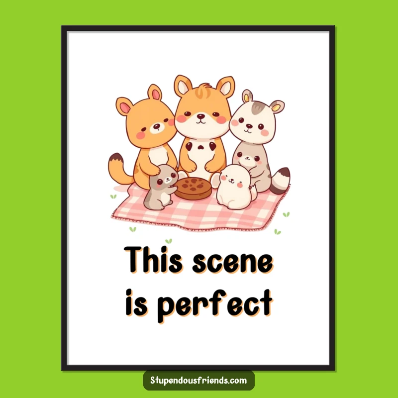 Funny Picnic Pals Digital Art - Instant Joy, Perfect Printable Gift