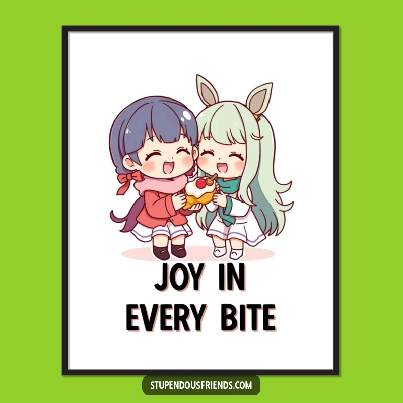 Funny Treat Sharing Digital Print - Instant Sweet Decor, A Hilarious and Heartwarming Gift