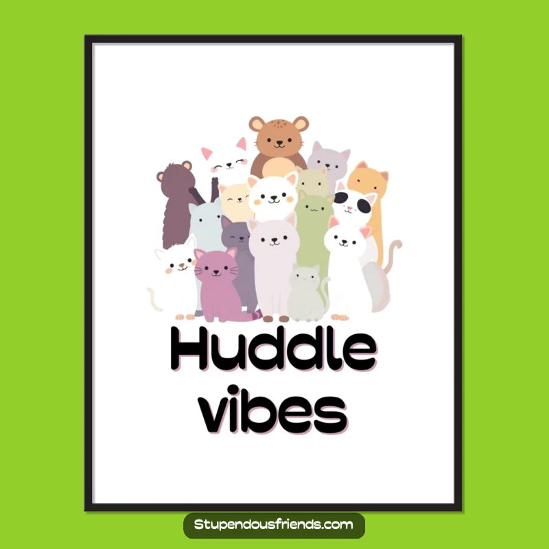 Instant Funny Animal Silhouettes Digital Print - Printable Unity Art