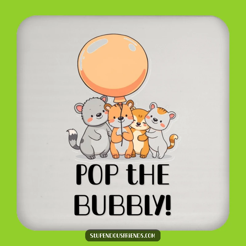 Funny Animal Balloon Coaster: Protect Surfaces Joyfully