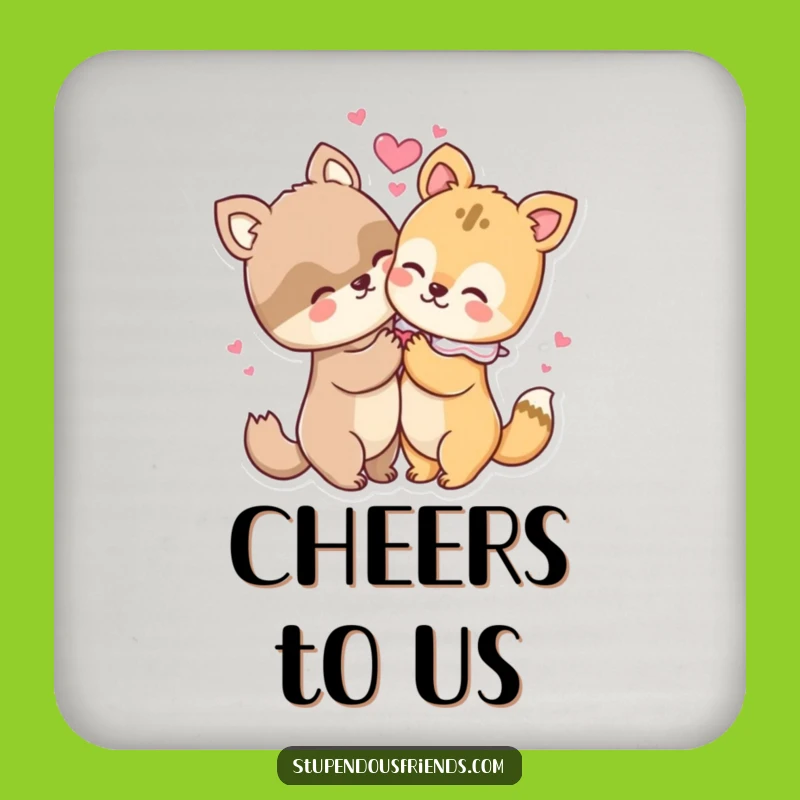 Funny Animal Hug Coaster - Protect Surfaces with Adorable Love