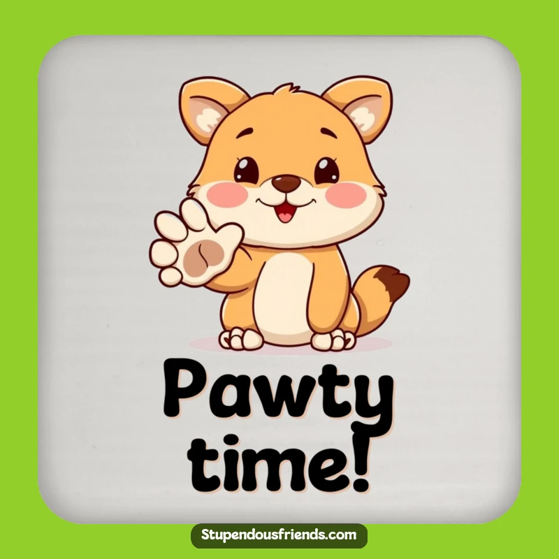 Funny Welcoming Paw Drink Coaster: Protect Surfaces With This Hilarious Animal's Funny Gift