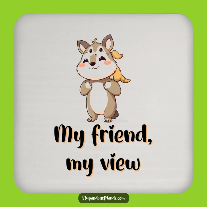 Funny Support Coasters: Lifting Friends - Set of Funny Gifts