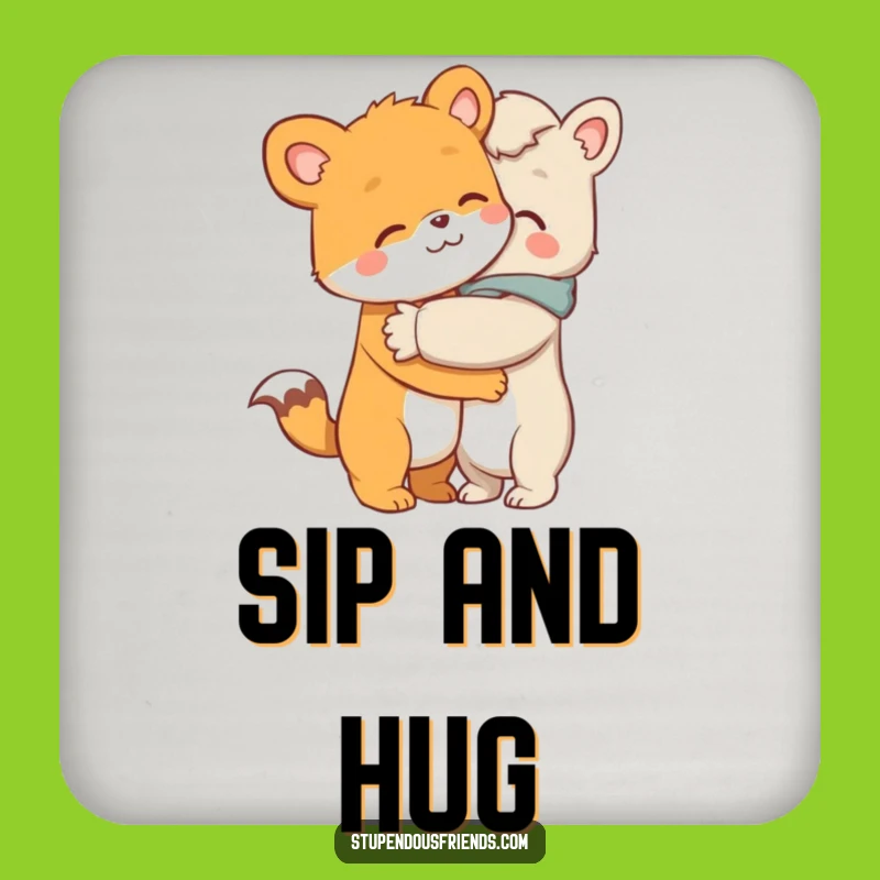 Funny Hugging Coasters: Hilarious Protection with Heartwarming Charm!