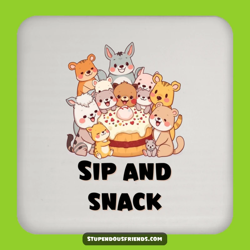 Funny Sharing Coasters: Protect Tables with Flair! Group Gift.