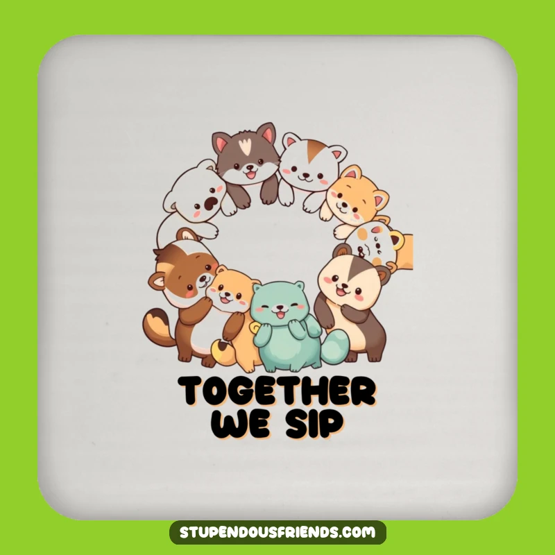 Funny Animal Coaster Set: Hilarious Protection for Your Surfaces!
