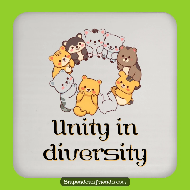 Funny Unity Coasters: Animal Circle - Set of Funny Gifts