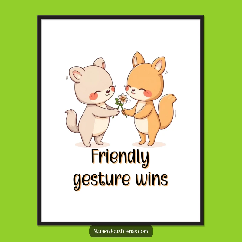 Funny Flower Poster: Decorate with Gentle Charm, A Hilarious Funny Gift