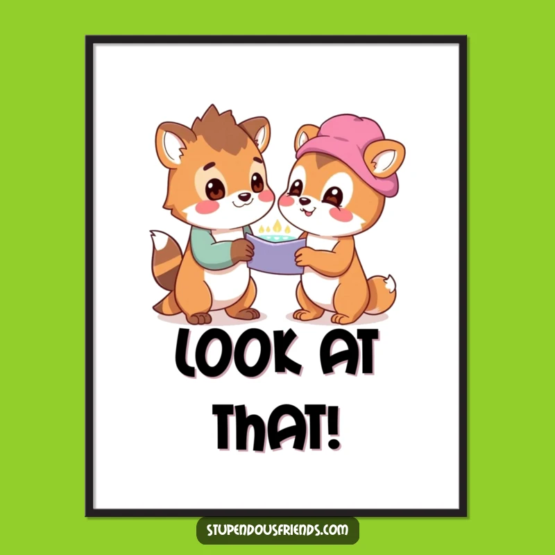 Funny Discovery Poster: Hilarious Art Celebrating Shared Wonder!