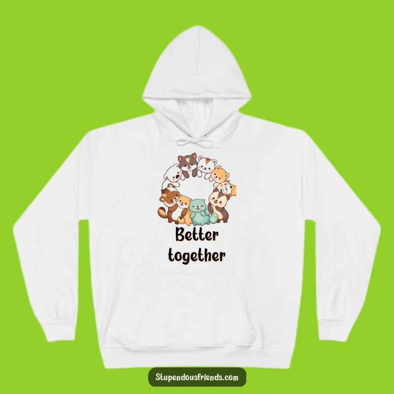 Cozy Funny Animal Circle Hoodie: The Ultimate Hilarious Comfort for Friends!