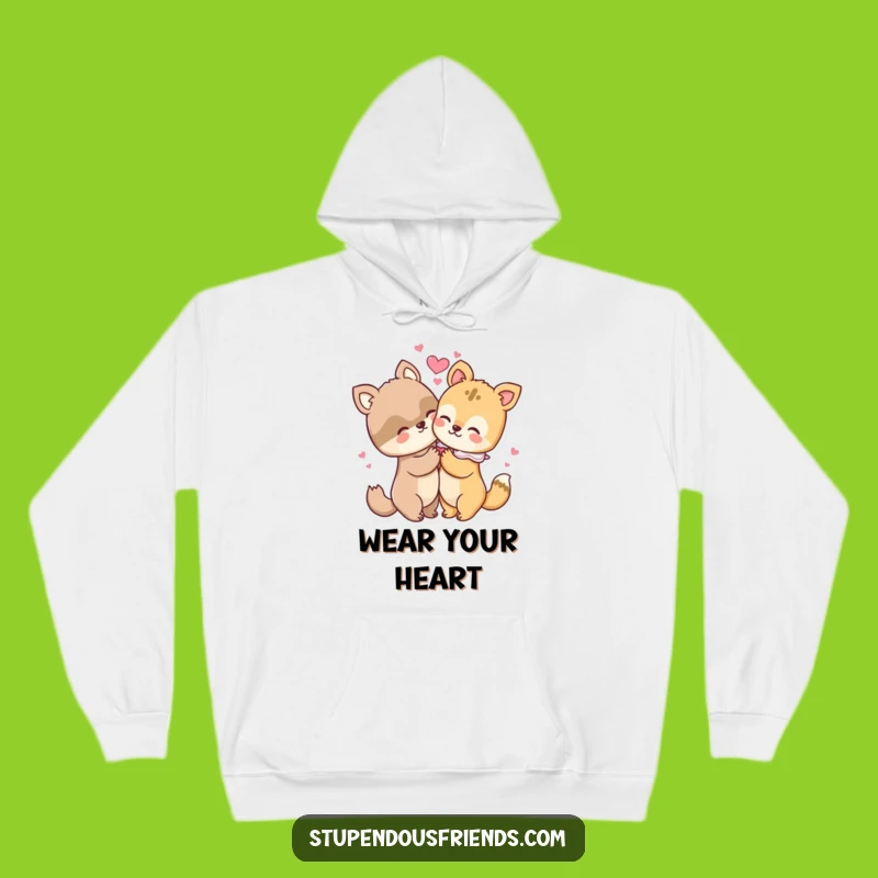Cozy Funny Animal Hug Hoodie - Embrace Warmth and Friendship