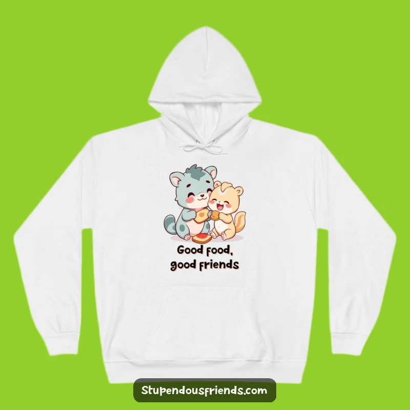 Funny Sharing Animal Friends Hoodie: Cozy Up to Friendship