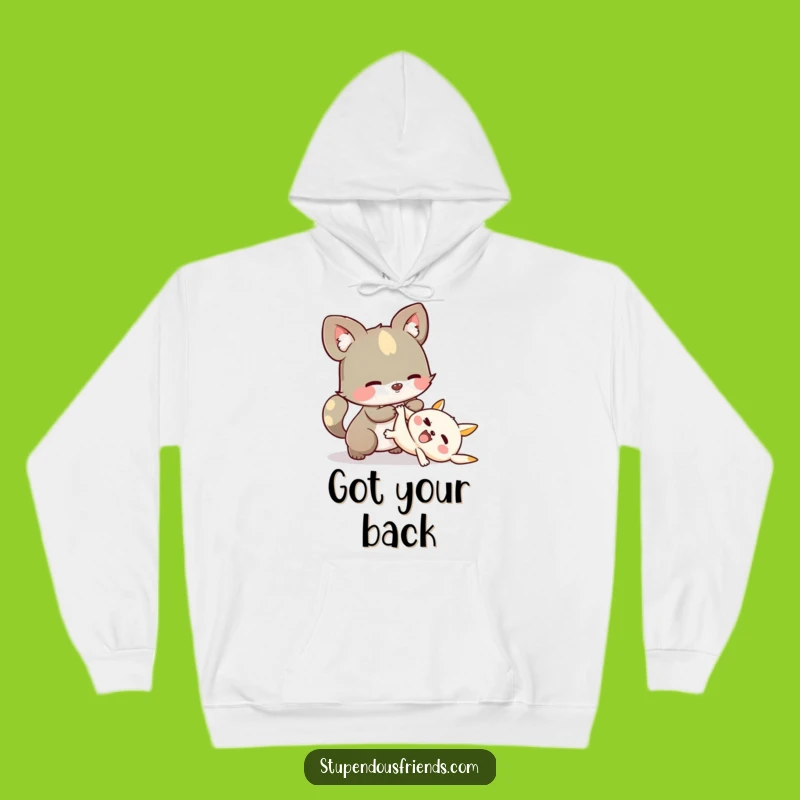 Funny Helping Hoodie: Cozy Support! Hilarious Friendship Wear.