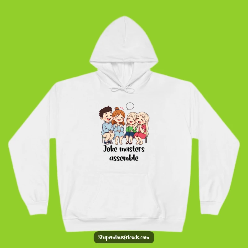 Cozy Funny Friend Group Hoodie: Laughing Together, Warm Comfort Gift