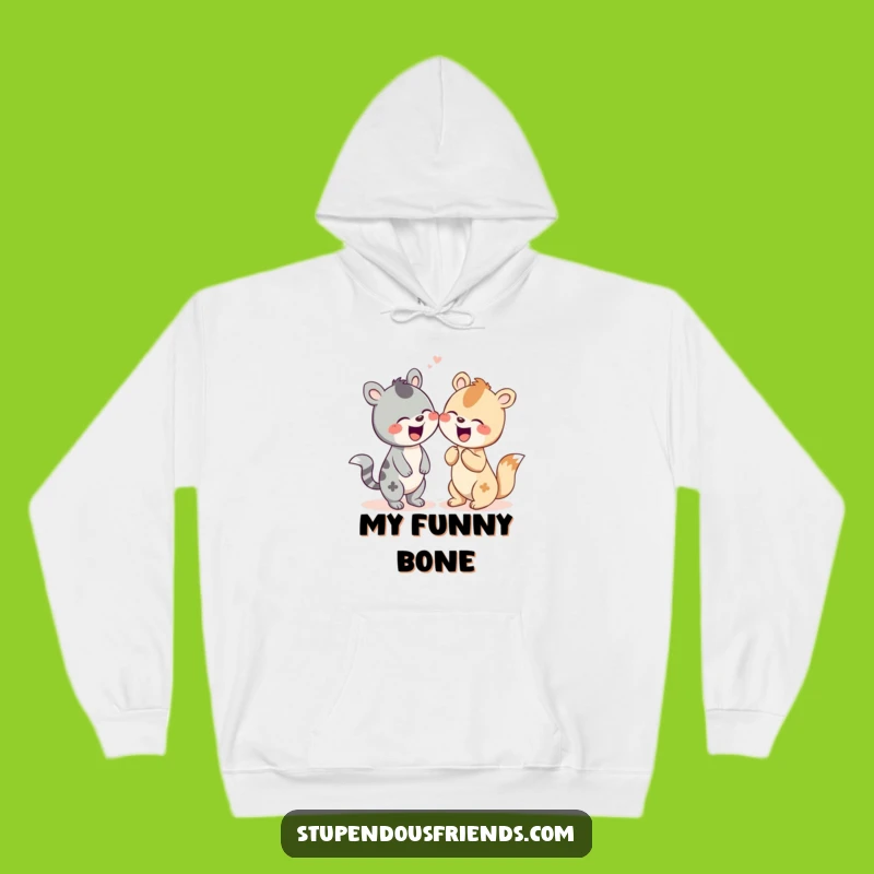 Cozy Funny Animal Giggle Hoodie: Shared Laughter, Warm Funny Gift