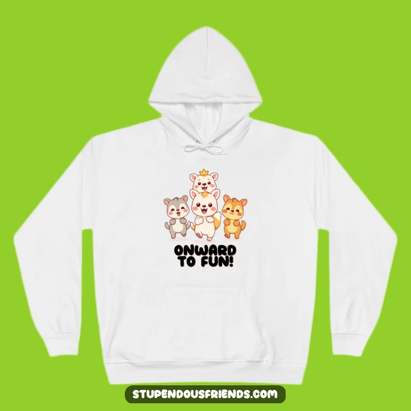 Cozy Funny Kawaii Adventure Leader Hoodie: Warm Style for Hilarious Journeys Together Gift