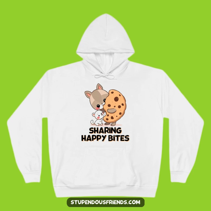 Funny Sharing Cookie Hoodie - Cozy Sweatshirt for Kind Friends
