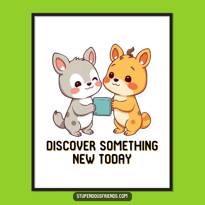 Free Printable Wall Art: Funny discovery of wonder - Inspiring decor!