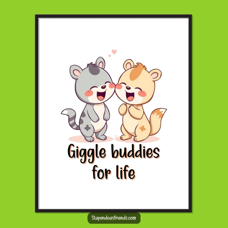Free Printable Wall Art: Animal Giggle Downloadable Humorous Decor