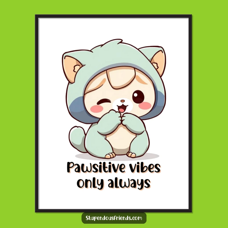 Funny Free Printable Wall Art: Helping Paw Duo, Downloadable & Print at Home Decor