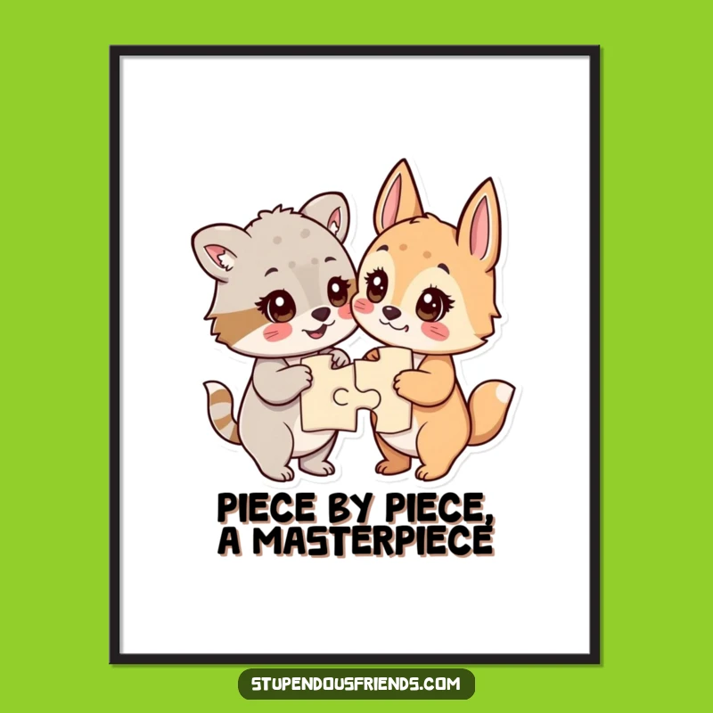 Funny Free Printable Wall Art: Puzzle Masters - Downloadable Decor!